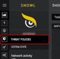 Snowl Main menu: Threat policies